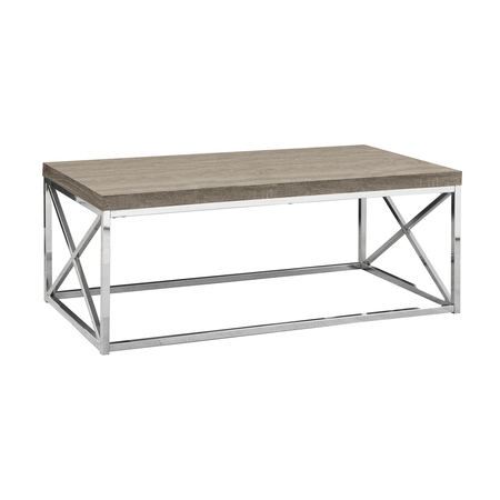 MONARCH SPECIALTIES Dining Table - 48"Dia/ Golden Pine / Black Metal I 3258